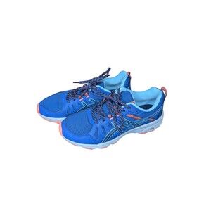 Women’s ASICS Gel-Venture 7 Trail Running Shoes Size 9 Blue Expanse Coral Aqua